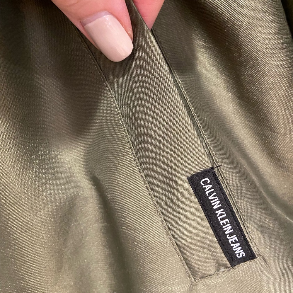 Calvin Klein Layered Jeans Jacket 🫒 - Picture 2 of 11